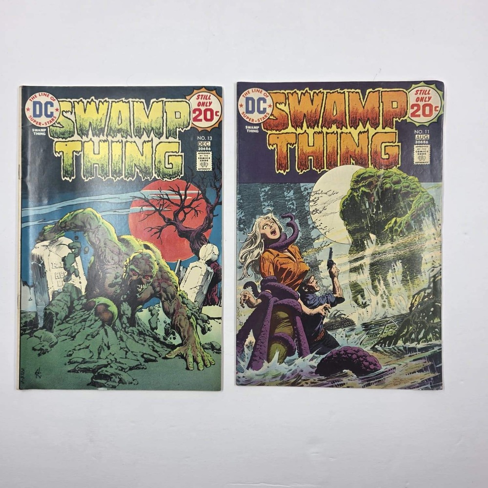 DC Swamp Thing Comic Lot Issues 11 13 1974 Bronze Age Nestor Redondo Len Wein